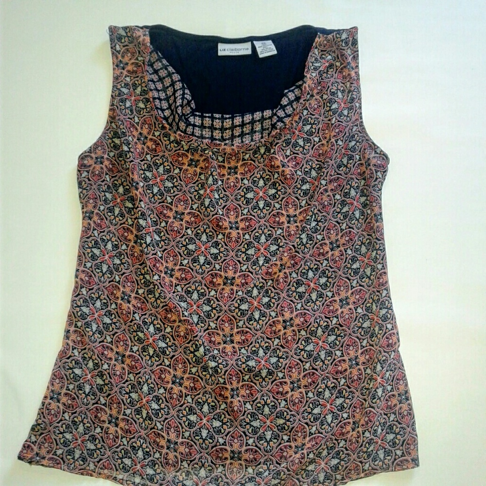 2for10 Liz Claiborne Sheer front tank. Sz. PM